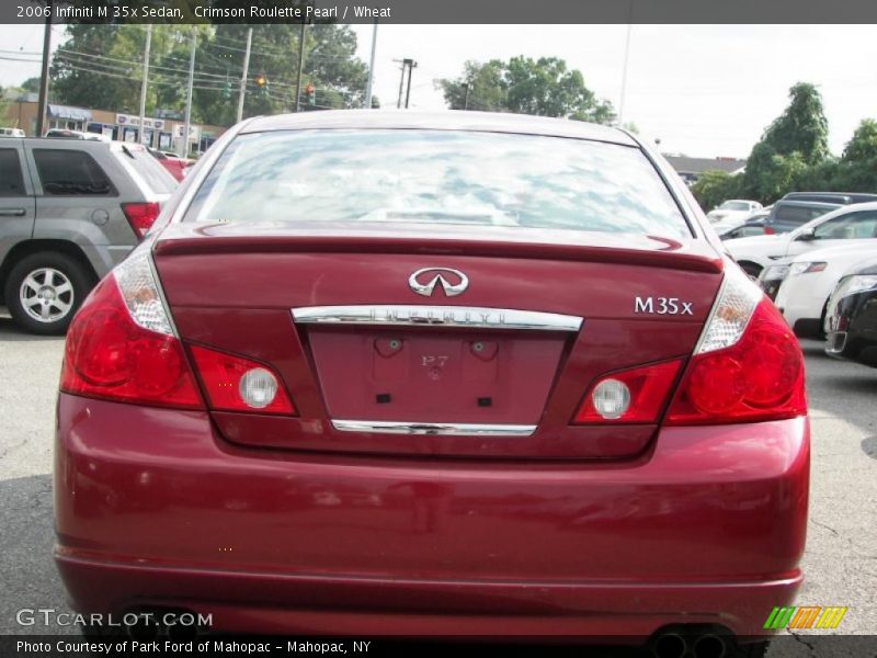 Crimson Roulette Pearl / Wheat 2006 Infiniti M 35x Sedan