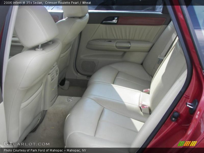 Crimson Roulette Pearl / Wheat 2006 Infiniti M 35x Sedan