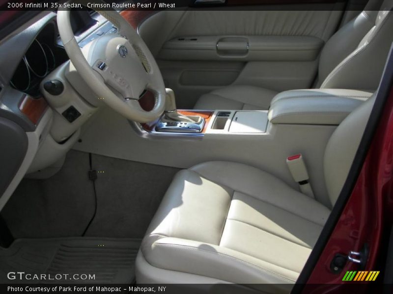 Crimson Roulette Pearl / Wheat 2006 Infiniti M 35x Sedan