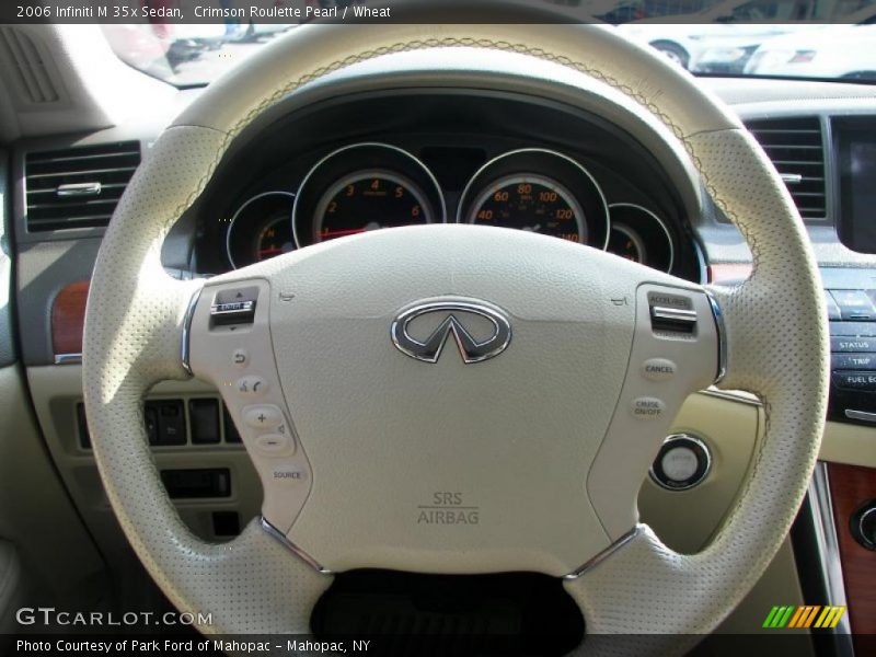 Crimson Roulette Pearl / Wheat 2006 Infiniti M 35x Sedan
