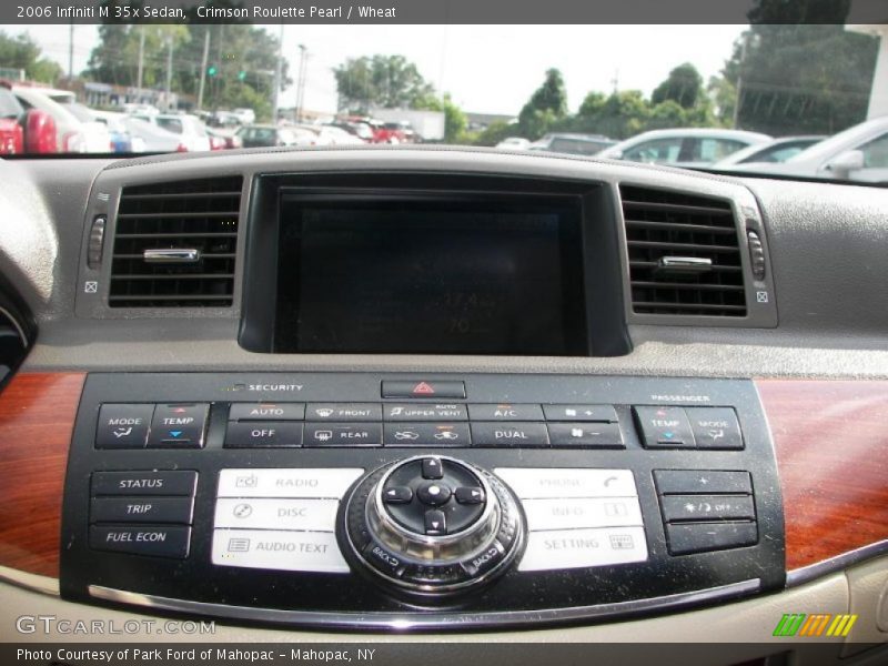 Crimson Roulette Pearl / Wheat 2006 Infiniti M 35x Sedan