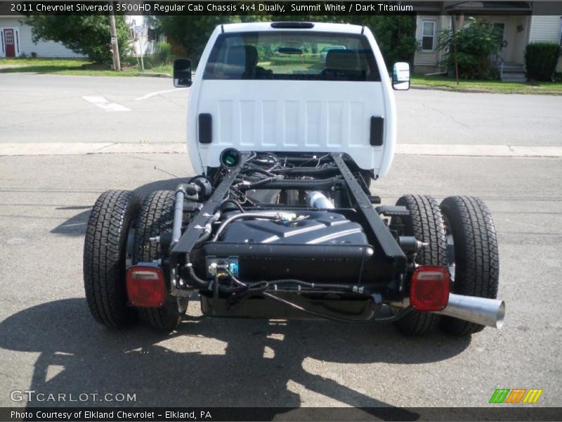 Summit White / Dark Titanium 2011 Chevrolet Silverado 3500HD Regular Cab Chassis 4x4 Dually