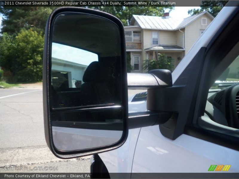 Summit White / Dark Titanium 2011 Chevrolet Silverado 3500HD Regular Cab Chassis 4x4 Dually