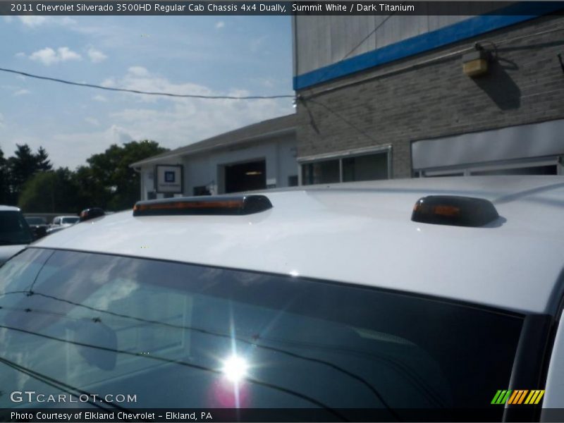 Summit White / Dark Titanium 2011 Chevrolet Silverado 3500HD Regular Cab Chassis 4x4 Dually