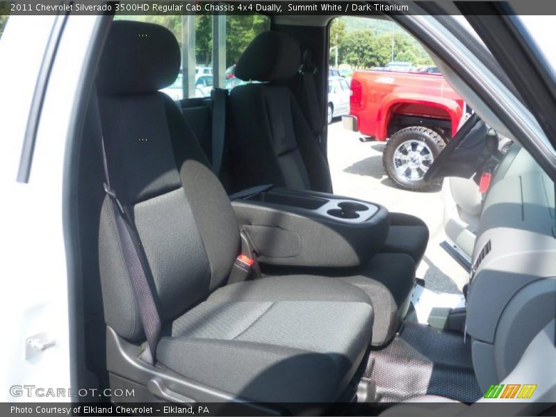 Summit White / Dark Titanium 2011 Chevrolet Silverado 3500HD Regular Cab Chassis 4x4 Dually