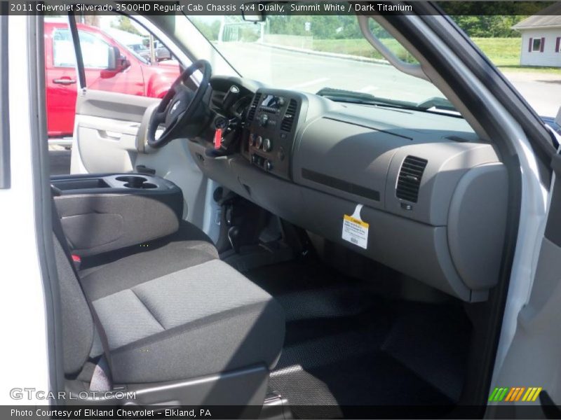 Summit White / Dark Titanium 2011 Chevrolet Silverado 3500HD Regular Cab Chassis 4x4 Dually