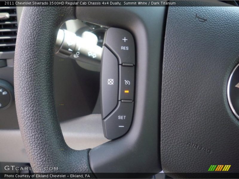 Summit White / Dark Titanium 2011 Chevrolet Silverado 3500HD Regular Cab Chassis 4x4 Dually