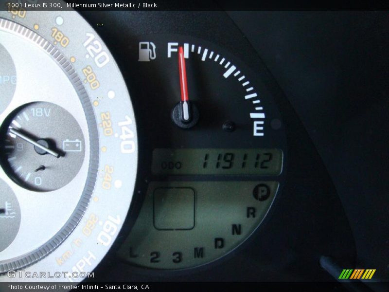 Millennium Silver Metallic / Black 2001 Lexus IS 300