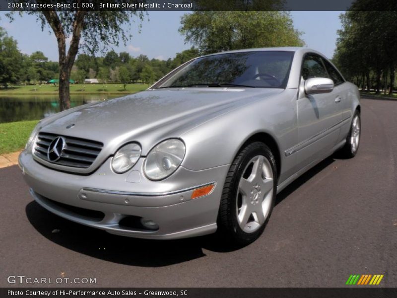 Brilliant Silver Metallic / Charcoal 2001 Mercedes-Benz CL 600