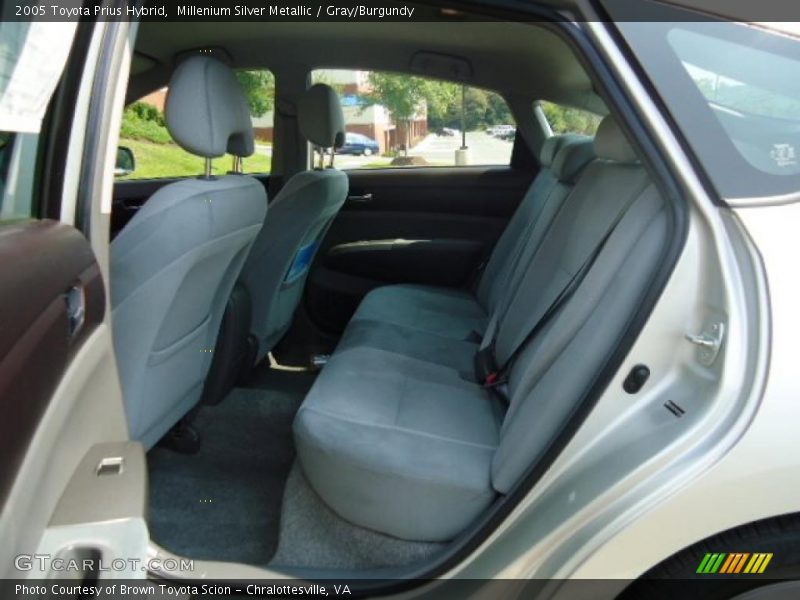 Millenium Silver Metallic / Gray/Burgundy 2005 Toyota Prius Hybrid