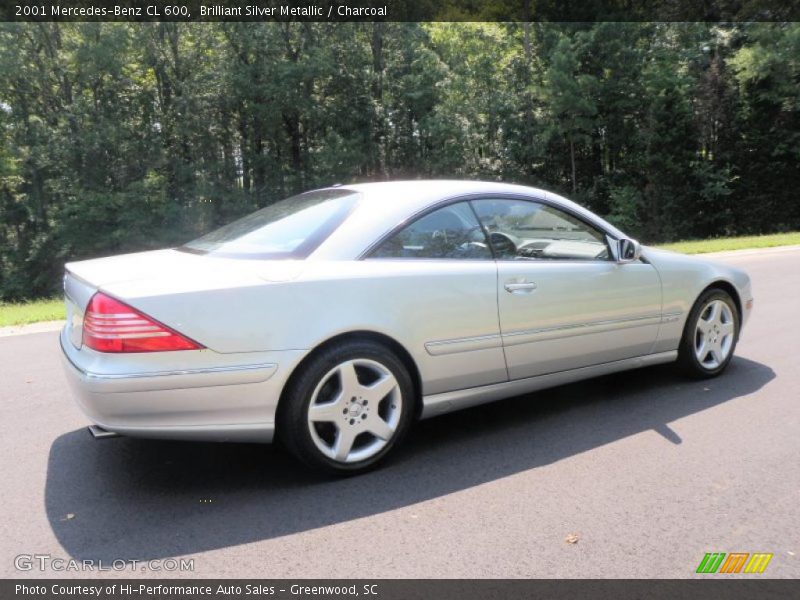 Brilliant Silver Metallic / Charcoal 2001 Mercedes-Benz CL 600