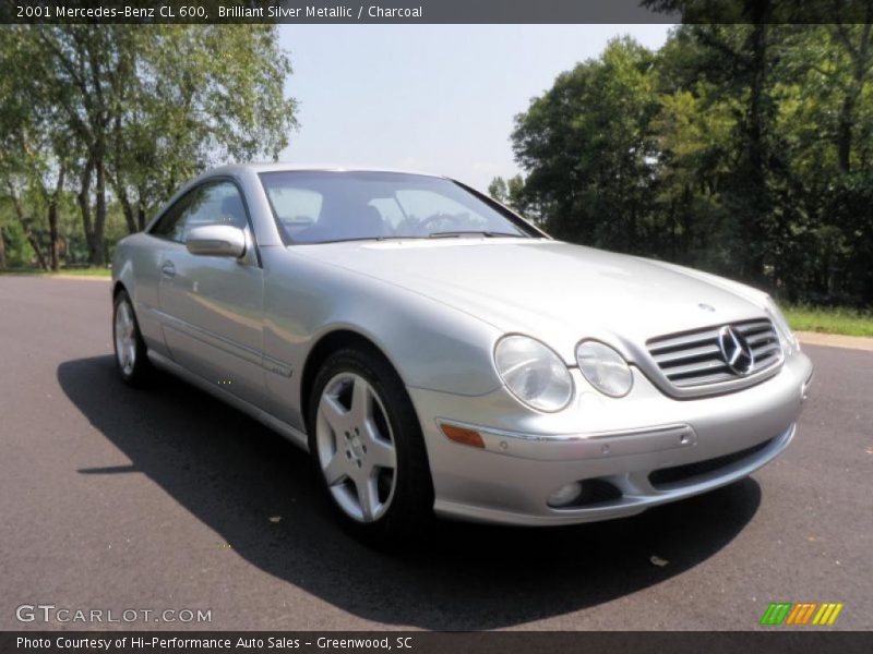 Brilliant Silver Metallic / Charcoal 2001 Mercedes-Benz CL 600