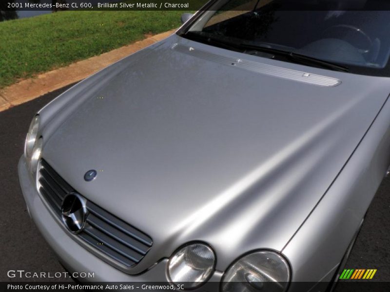 Brilliant Silver Metallic / Charcoal 2001 Mercedes-Benz CL 600