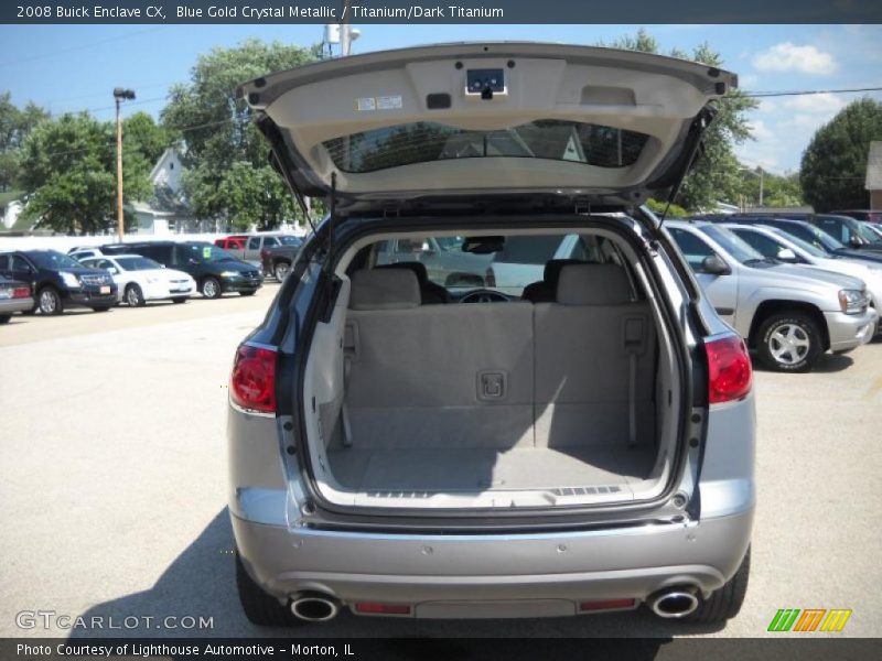 Blue Gold Crystal Metallic / Titanium/Dark Titanium 2008 Buick Enclave CX