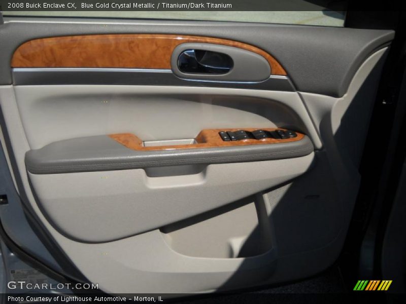 Blue Gold Crystal Metallic / Titanium/Dark Titanium 2008 Buick Enclave CX