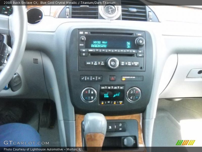 Blue Gold Crystal Metallic / Titanium/Dark Titanium 2008 Buick Enclave CX