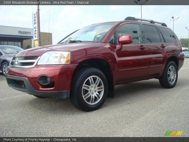 Ultra Red Pearl / Charcoal 2006 Mitsubishi Endeavor Limited