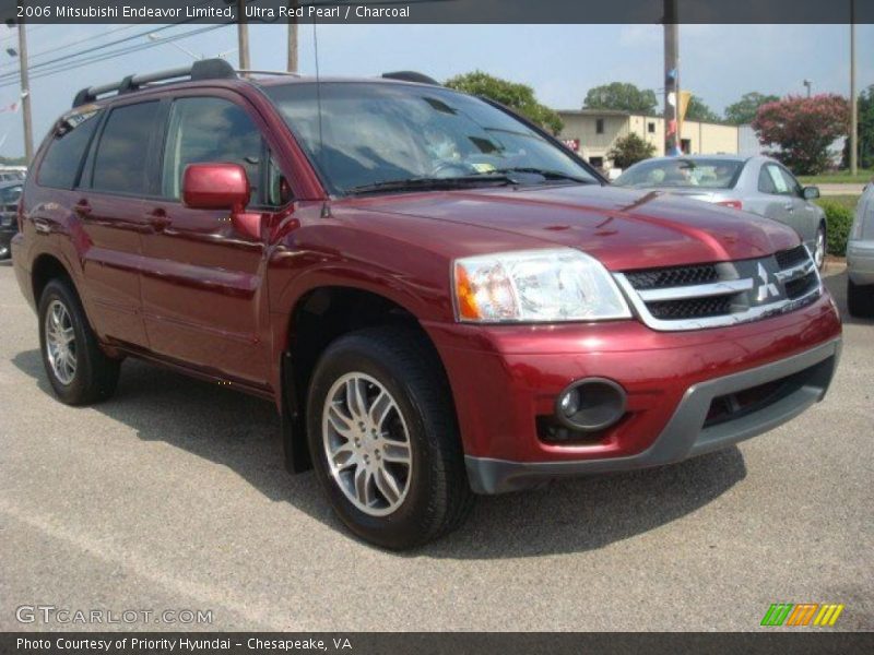Ultra Red Pearl / Charcoal 2006 Mitsubishi Endeavor Limited