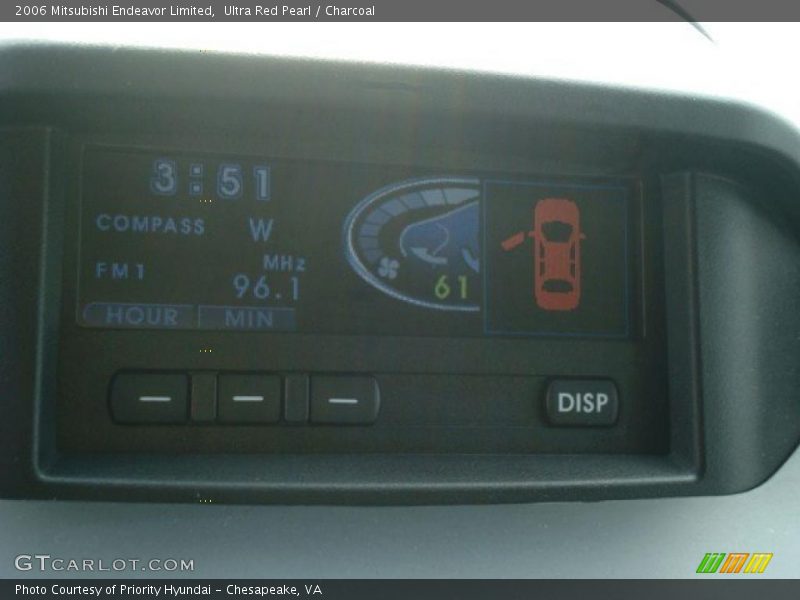 Ultra Red Pearl / Charcoal 2006 Mitsubishi Endeavor Limited