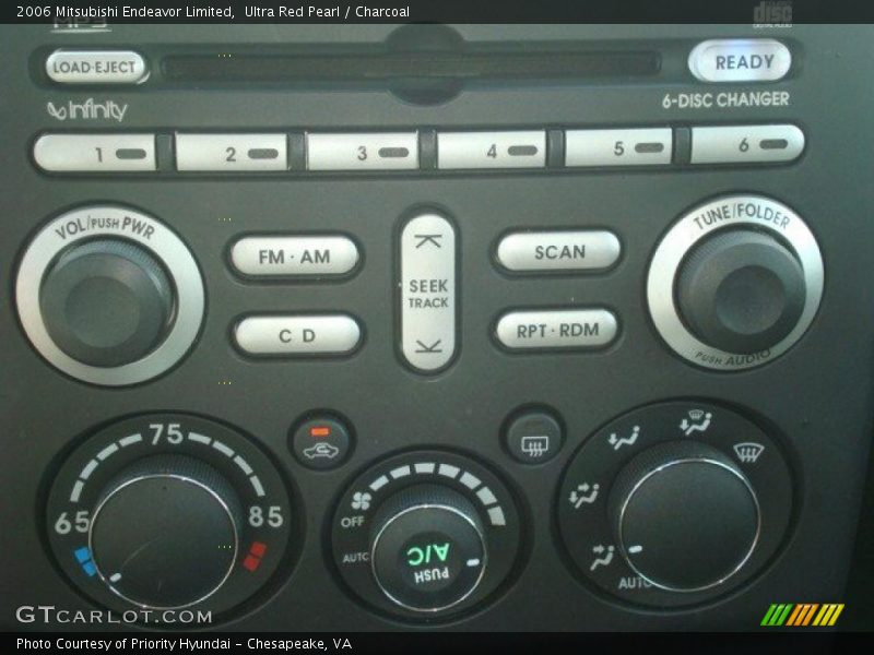 Ultra Red Pearl / Charcoal 2006 Mitsubishi Endeavor Limited