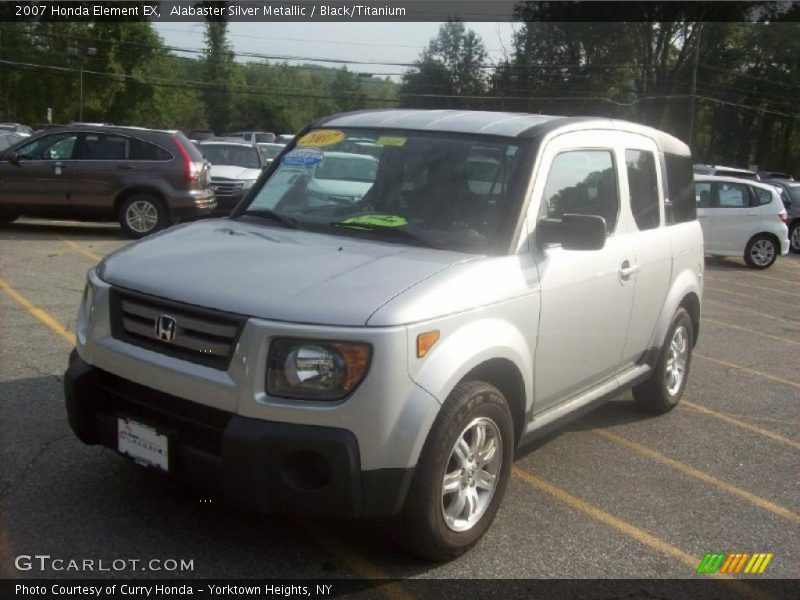 Alabaster Silver Metallic / Black/Titanium 2007 Honda Element EX