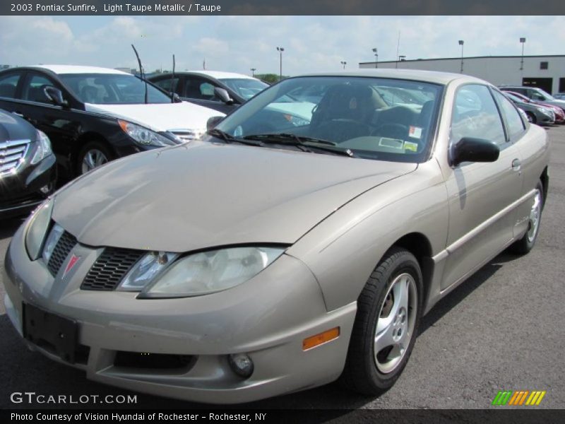 Light Taupe Metallic / Taupe 2003 Pontiac Sunfire