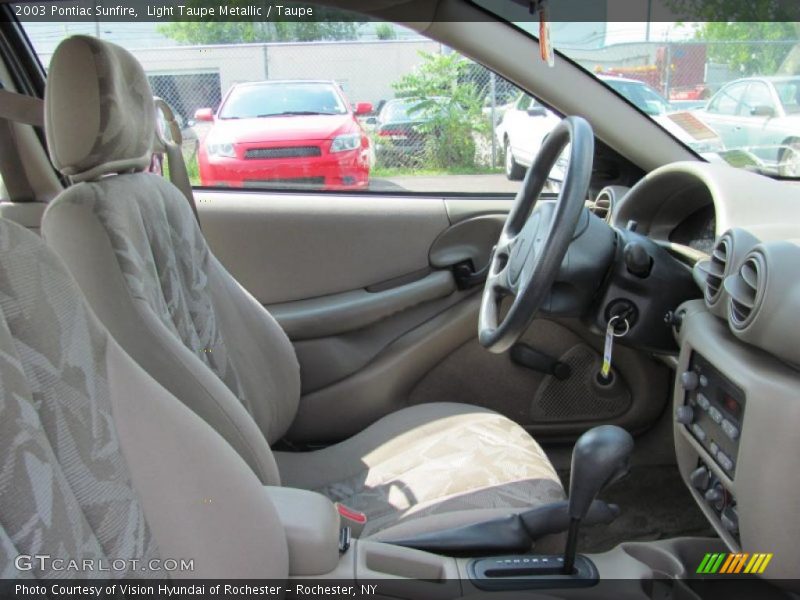 Light Taupe Metallic / Taupe 2003 Pontiac Sunfire