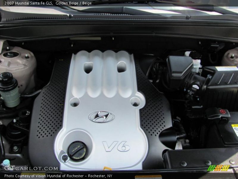 Golden Beige / Beige 2007 Hyundai Santa Fe GLS