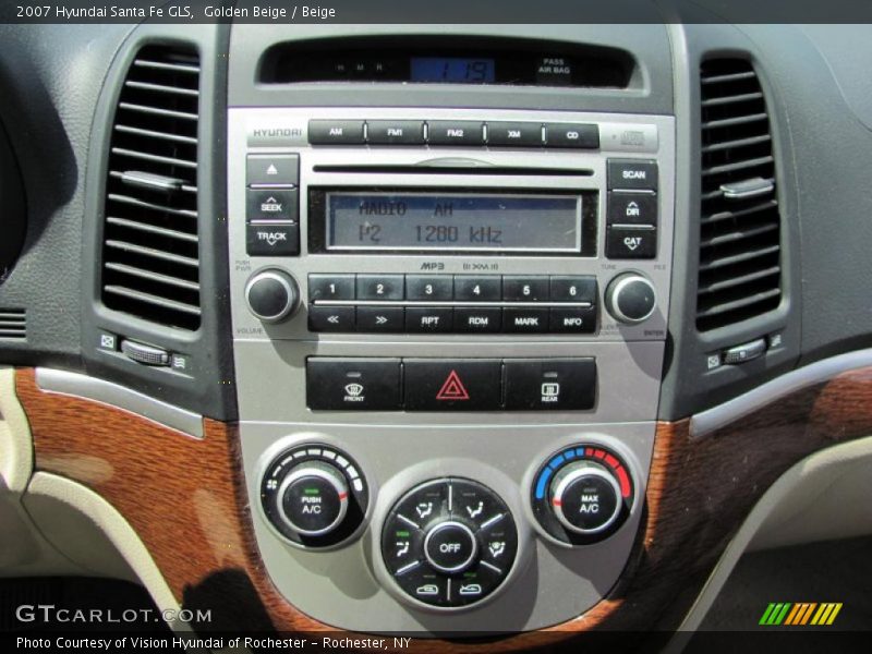 Golden Beige / Beige 2007 Hyundai Santa Fe GLS