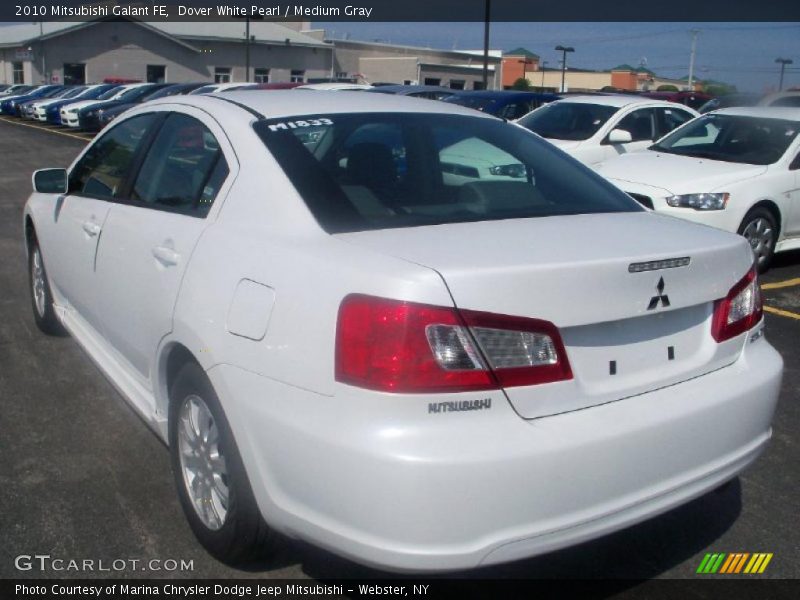 Dover White Pearl / Medium Gray 2010 Mitsubishi Galant FE