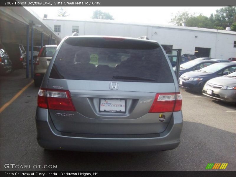 Slate Green Metallic / Gray 2007 Honda Odyssey EX-L