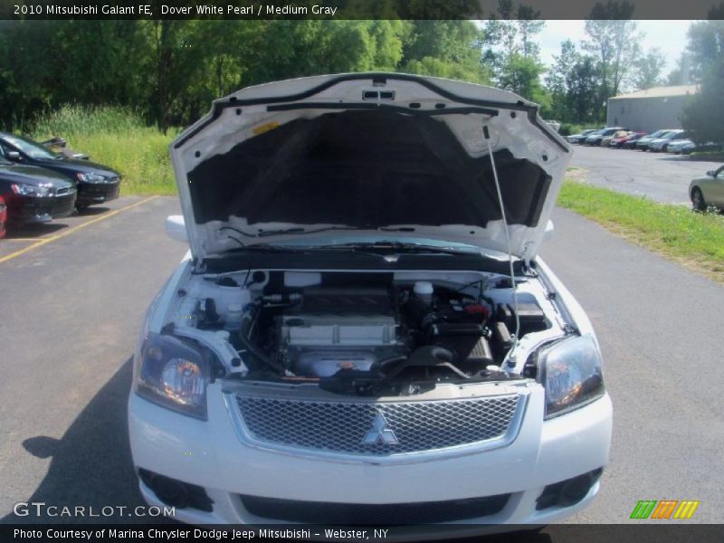 Dover White Pearl / Medium Gray 2010 Mitsubishi Galant FE