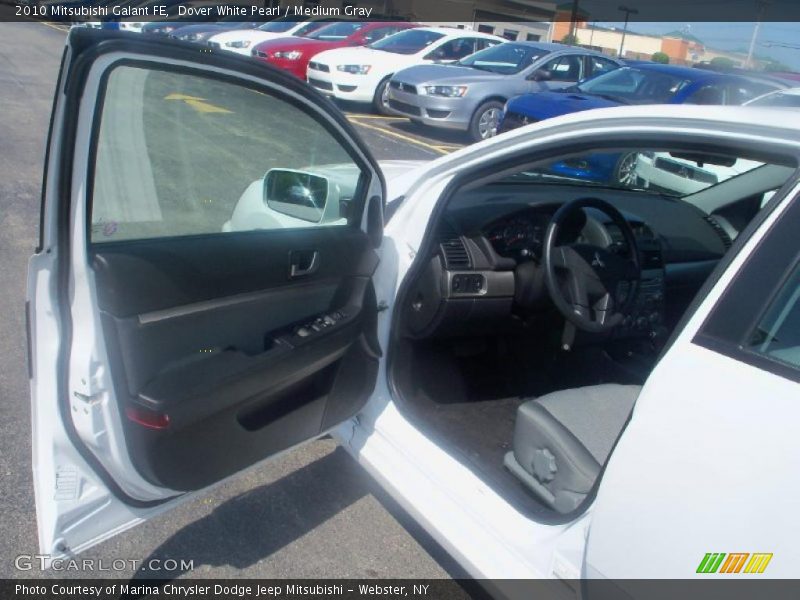 Dover White Pearl / Medium Gray 2010 Mitsubishi Galant FE