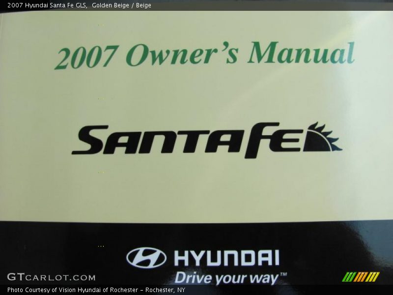 Golden Beige / Beige 2007 Hyundai Santa Fe GLS
