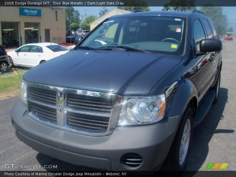 Steel Blue Metallic / Dark/Light Slate Gray 2008 Dodge Durango SXT