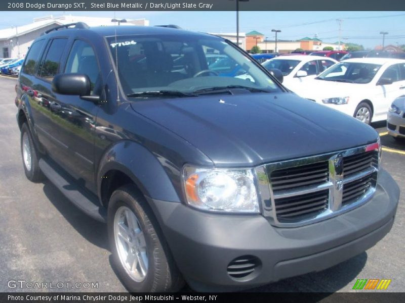 Steel Blue Metallic / Dark/Light Slate Gray 2008 Dodge Durango SXT