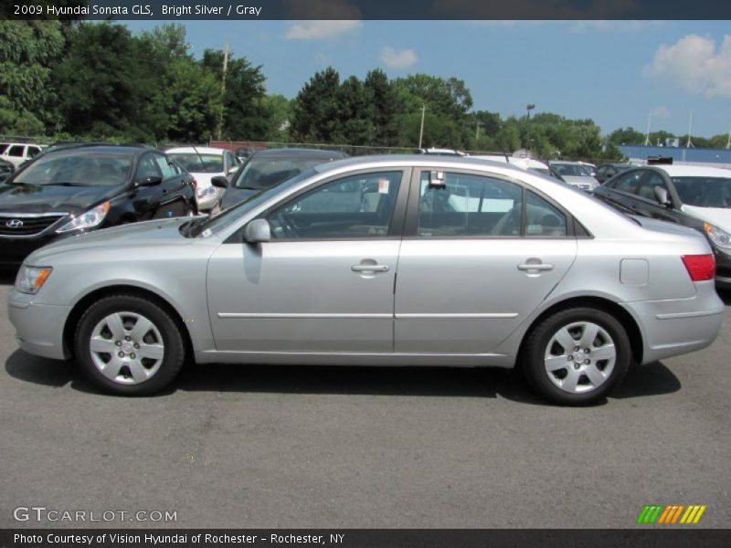 Bright Silver / Gray 2009 Hyundai Sonata GLS