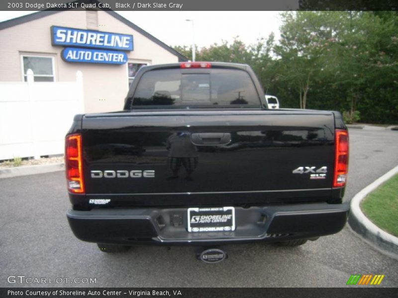 Black / Dark Slate Gray 2003 Dodge Dakota SLT Quad Cab