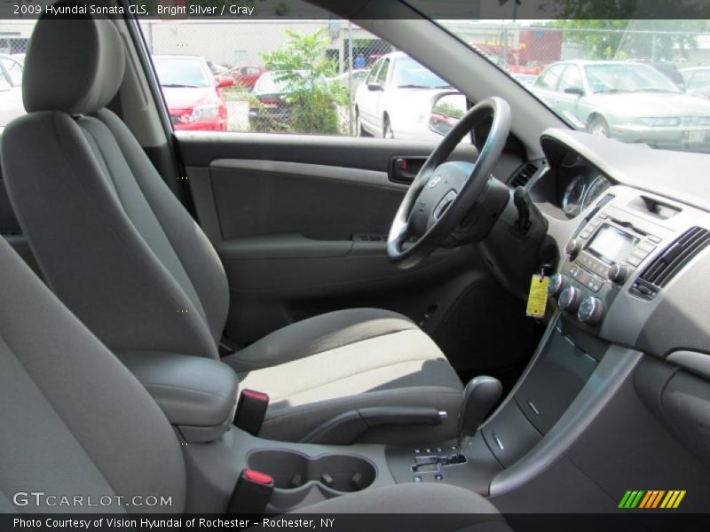 Bright Silver / Gray 2009 Hyundai Sonata GLS