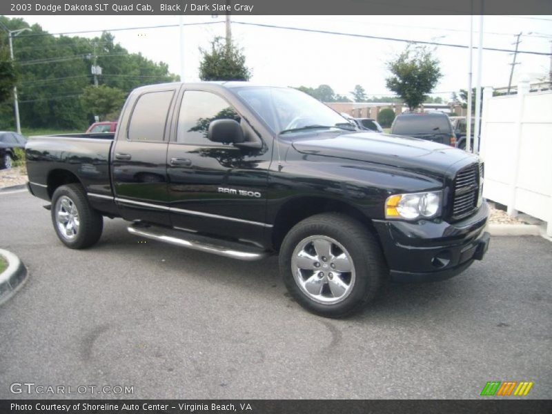 Black / Dark Slate Gray 2003 Dodge Dakota SLT Quad Cab