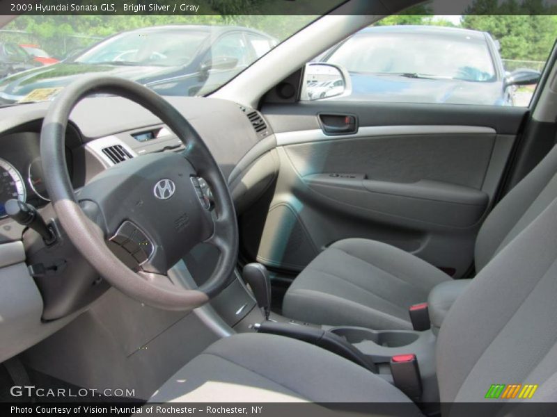 Bright Silver / Gray 2009 Hyundai Sonata GLS