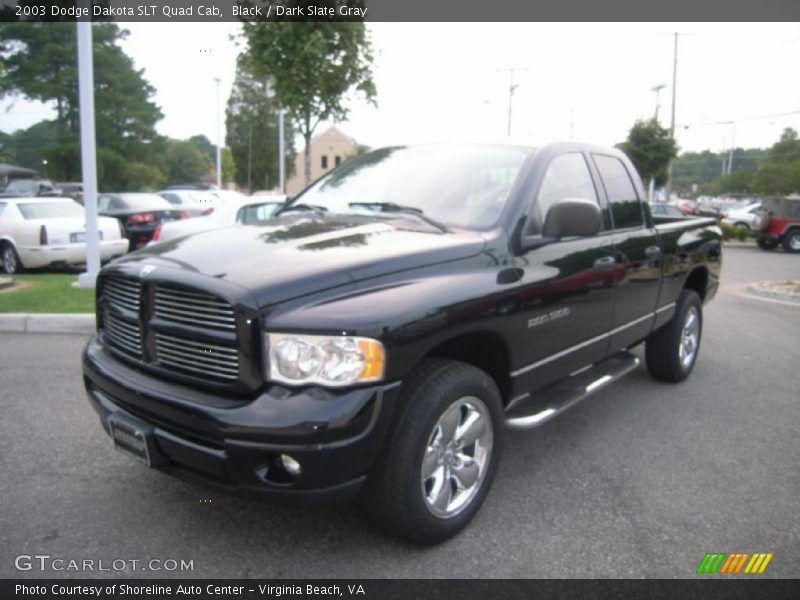 Black / Dark Slate Gray 2003 Dodge Dakota SLT Quad Cab