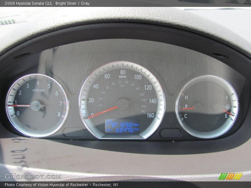 Bright Silver / Gray 2009 Hyundai Sonata GLS