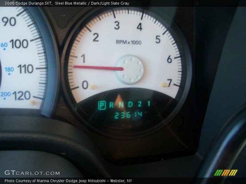 Steel Blue Metallic / Dark/Light Slate Gray 2008 Dodge Durango SXT