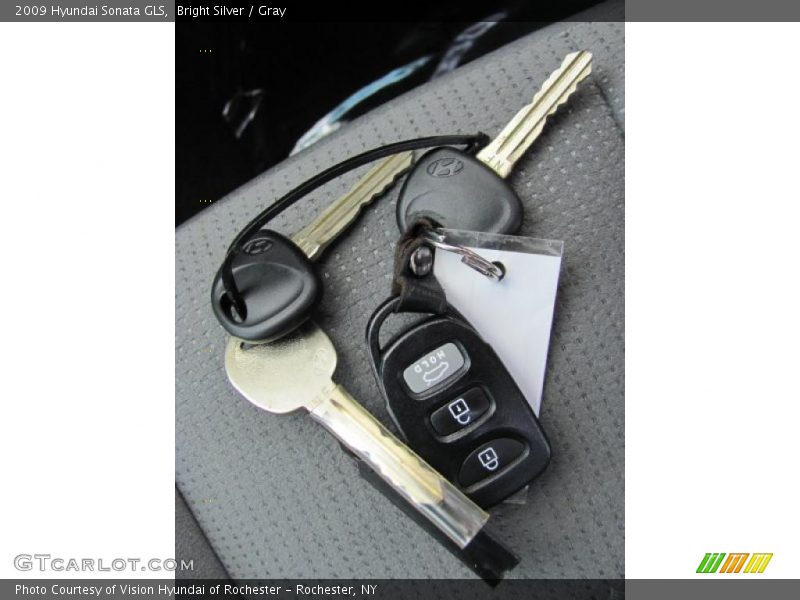 Bright Silver / Gray 2009 Hyundai Sonata GLS