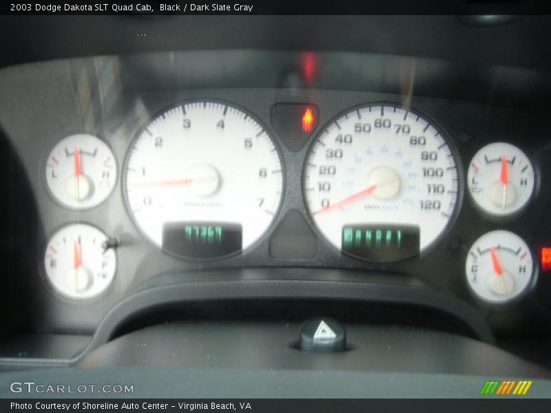 Black / Dark Slate Gray 2003 Dodge Dakota SLT Quad Cab