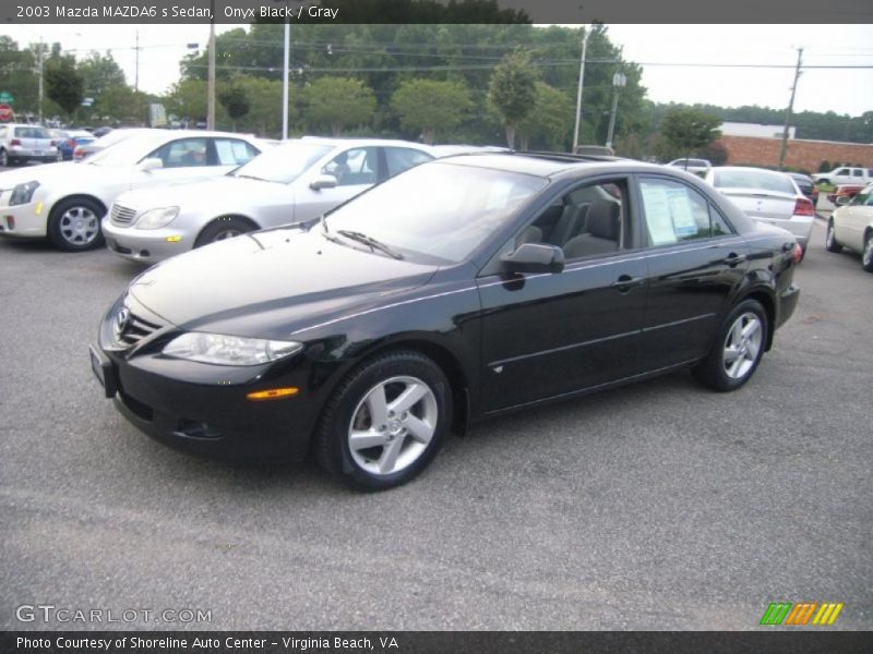 Onyx Black / Gray 2003 Mazda MAZDA6 s Sedan