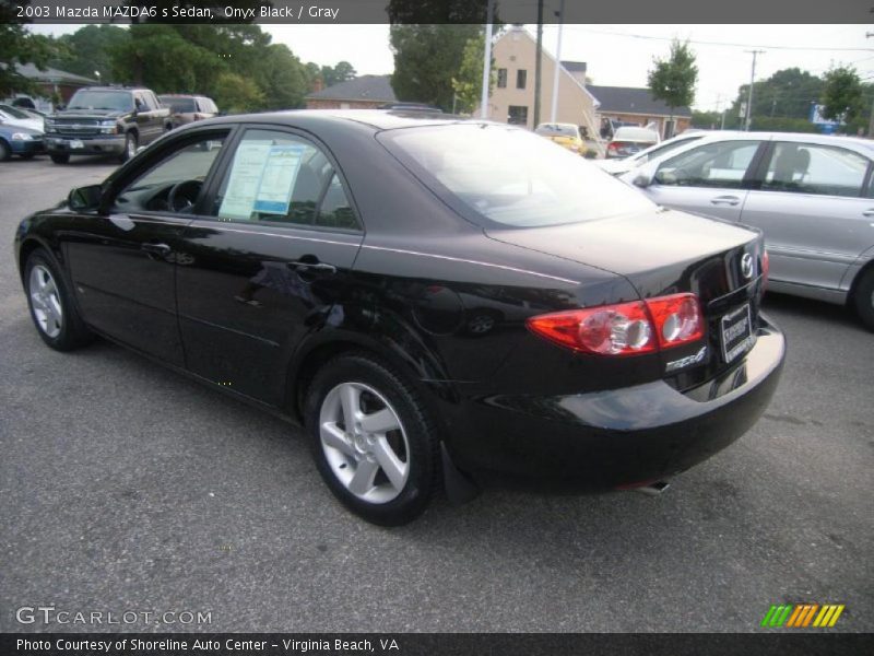 Onyx Black / Gray 2003 Mazda MAZDA6 s Sedan