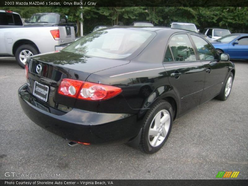 Onyx Black / Gray 2003 Mazda MAZDA6 s Sedan