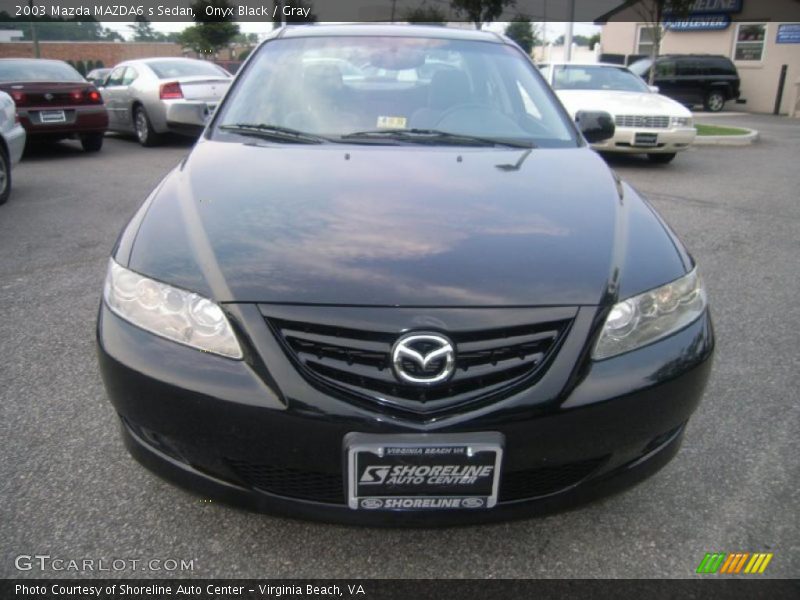 Onyx Black / Gray 2003 Mazda MAZDA6 s Sedan